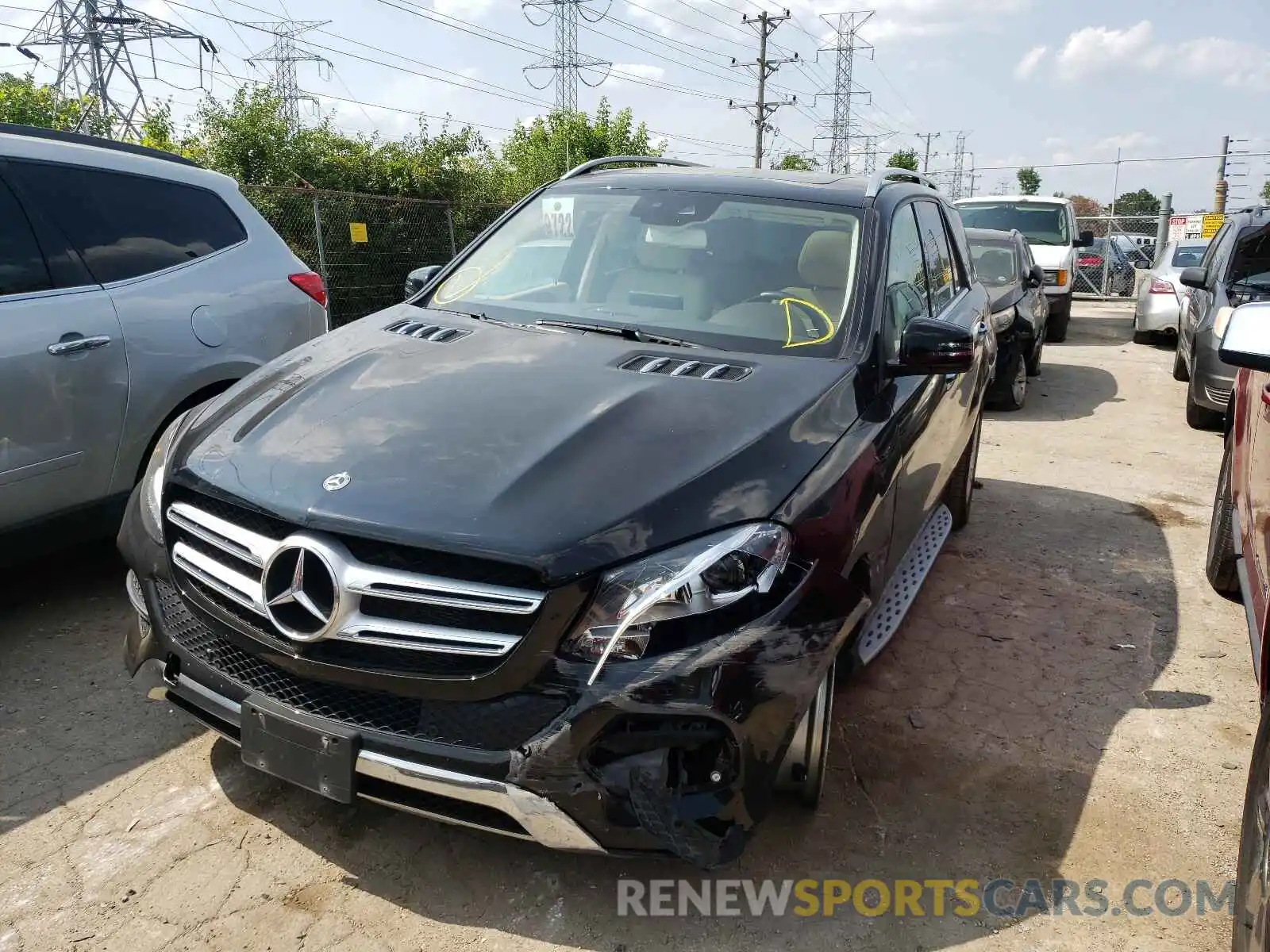 2 Photograph of a damaged car 4JGDA5GB2KB214803 MERCEDES-BENZ GLE-CLASS 2019