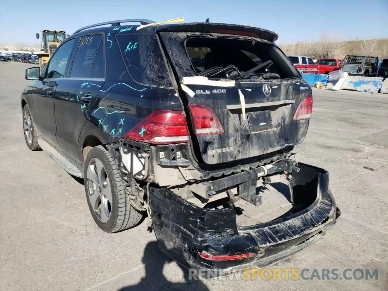 3 Photograph of a damaged car 4JGDA5GB3KB205480 MERCEDES-BENZ GLE-CLASS 2019