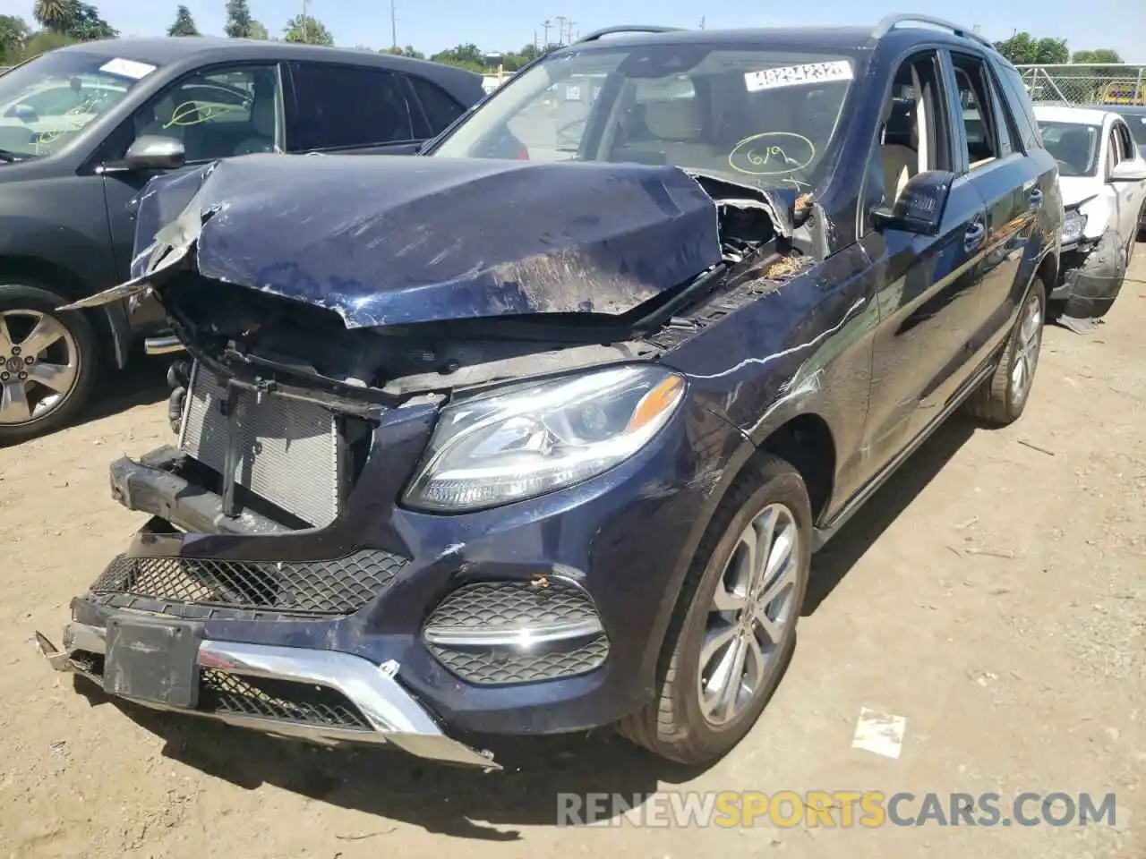 2 Photograph of a damaged car 4JGDA5GB4KB216990 MERCEDES-BENZ GLE-CLASS 2019