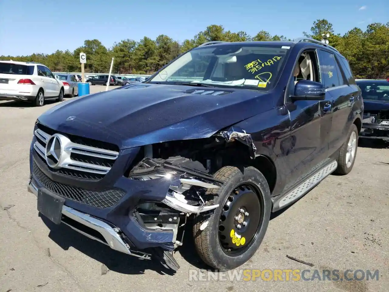 2 Photograph of a damaged car 4JGDA5GB5KB207974 MERCEDES-BENZ GLE-CLASS 2019