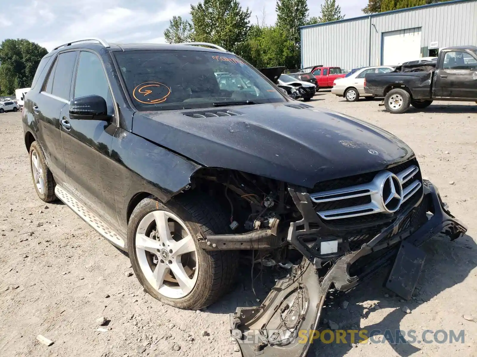 1 Photograph of a damaged car 4JGDA5GB5KB214164 MERCEDES-BENZ GLE-CLASS 2019