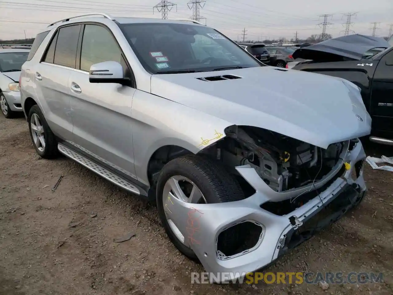 1 Photograph of a damaged car 4JGDA5GB7KB214313 MERCEDES-BENZ GLE-CLASS 2019