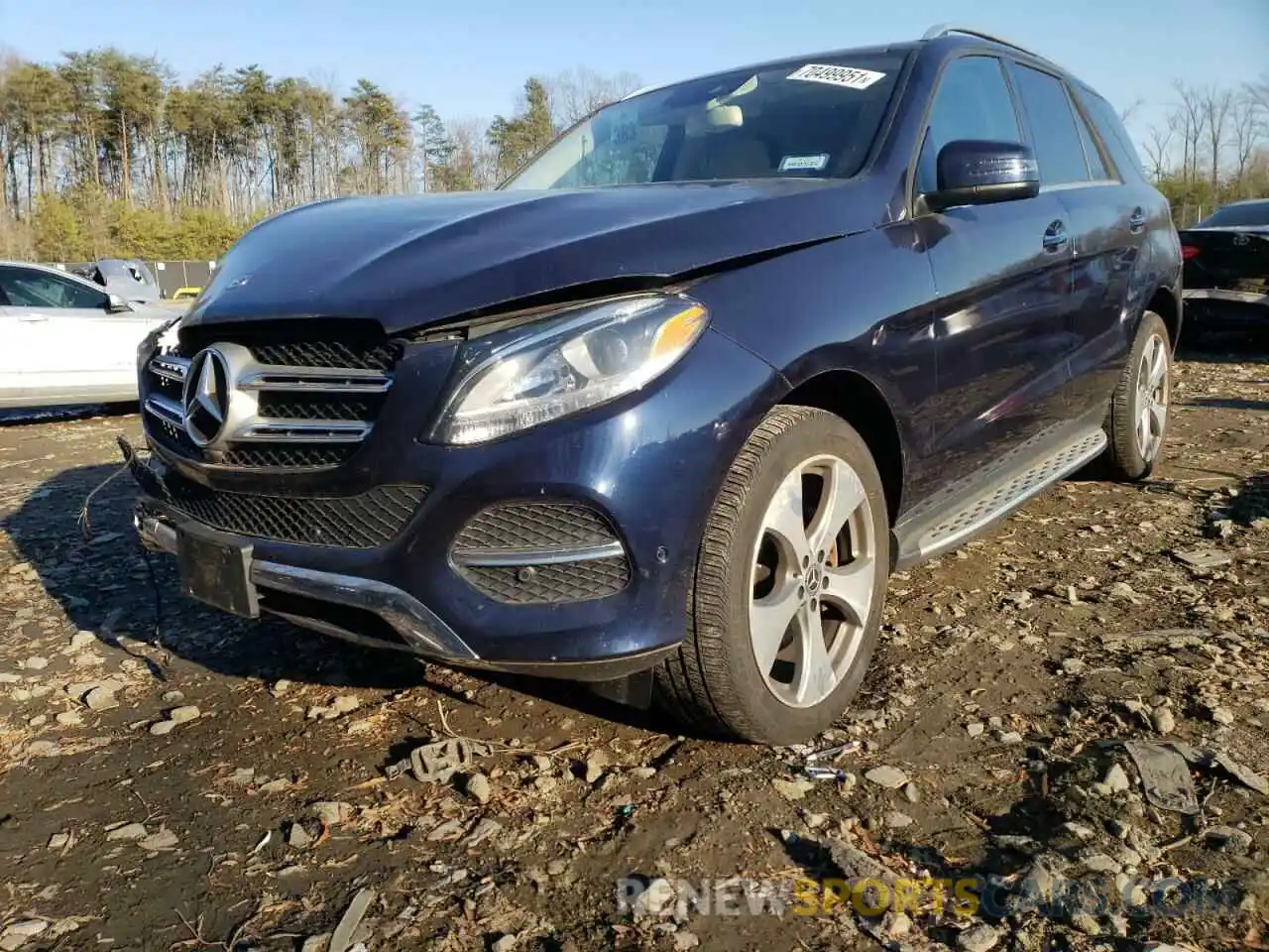 2 Photograph of a damaged car 4JGDA5GB8KB206494 MERCEDES-BENZ GLE-CLASS 2019