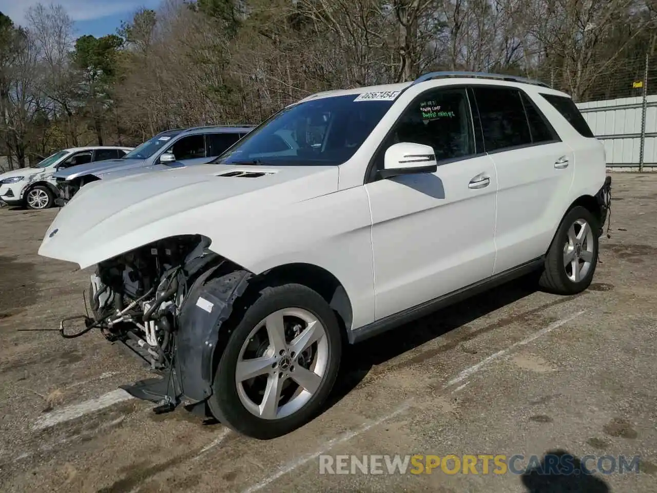 1 Photograph of a damaged car 4JGDA5GBXKB206349 MERCEDES-BENZ GLE-CLASS 2019