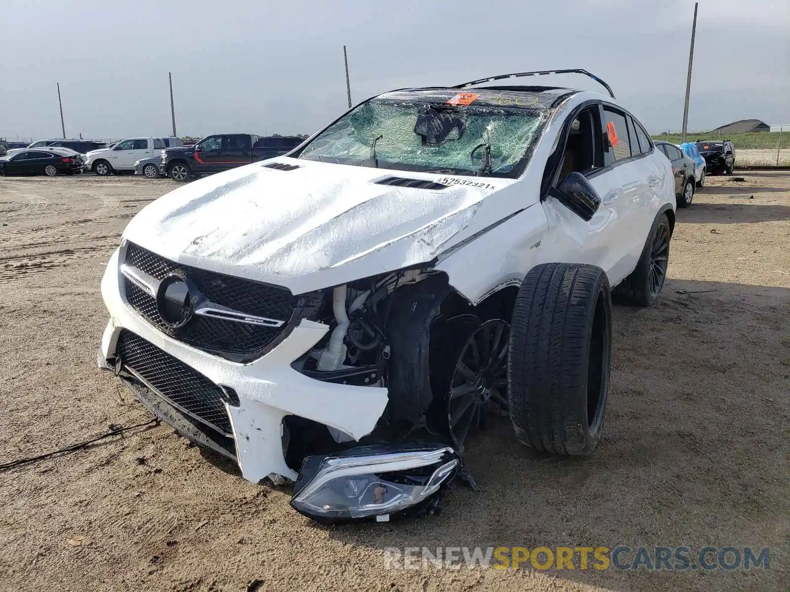 2 Photograph of a damaged car 4JGED6EB2KA127316 MERCEDES-BENZ GLE-CLASS 2019