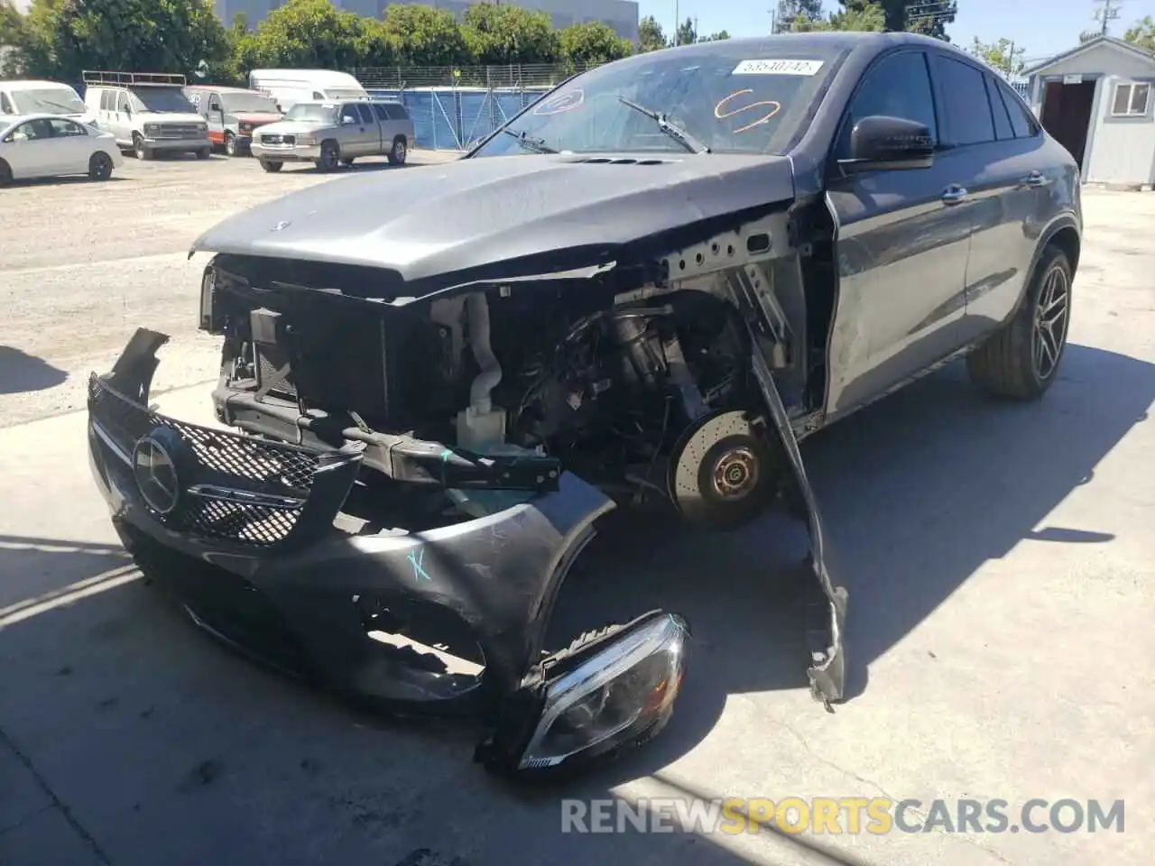 2 Photograph of a damaged car 4JGED6EB3KA155092 MERCEDES-BENZ GLE-CLASS 2019