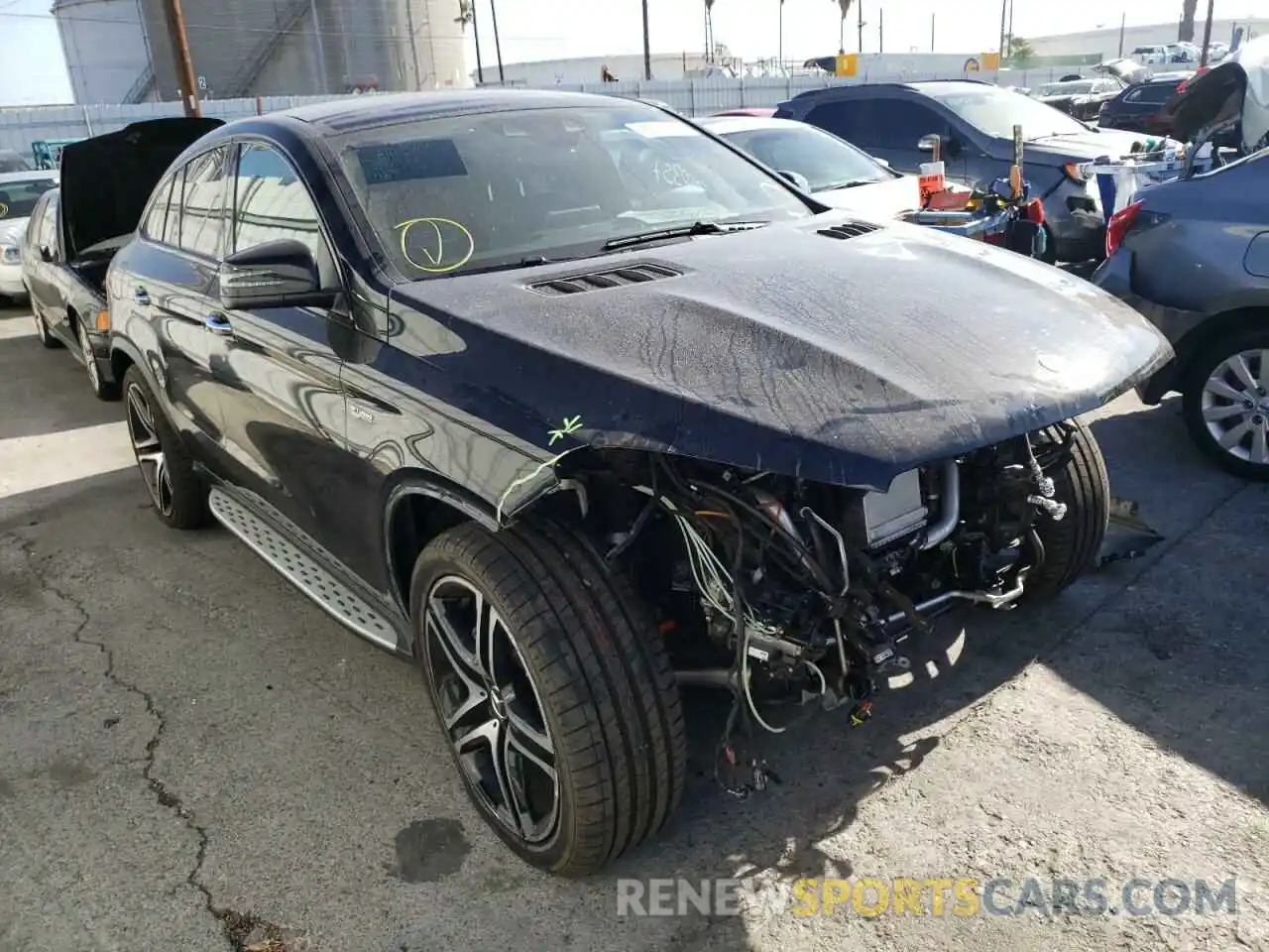 1 Photograph of a damaged car 4JGED6EB3KA155786 MERCEDES-BENZ GLE-CLASS 2019