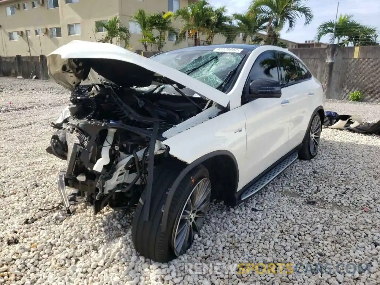 2 Photograph of a damaged car 4JGED6EB7KA128719 MERCEDES-BENZ GLE-CLASS 2019