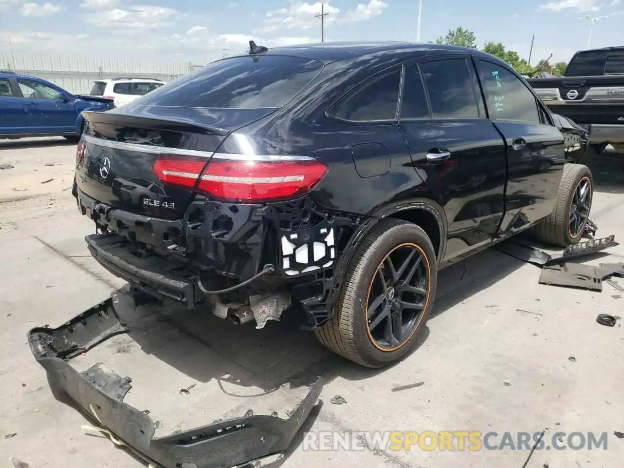 4 Фотография поврежденного автомобиля 4JGED6EB8KA151278 MERCEDES-BENZ GLE-CLASS 2019