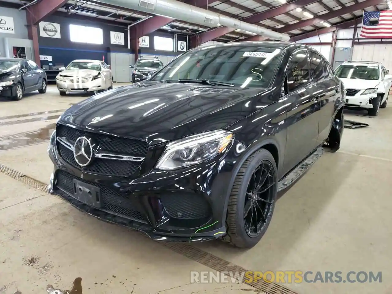 2 Photograph of a damaged car 4JGED6EB8KA153998 MERCEDES-BENZ GLE-CLASS 2019