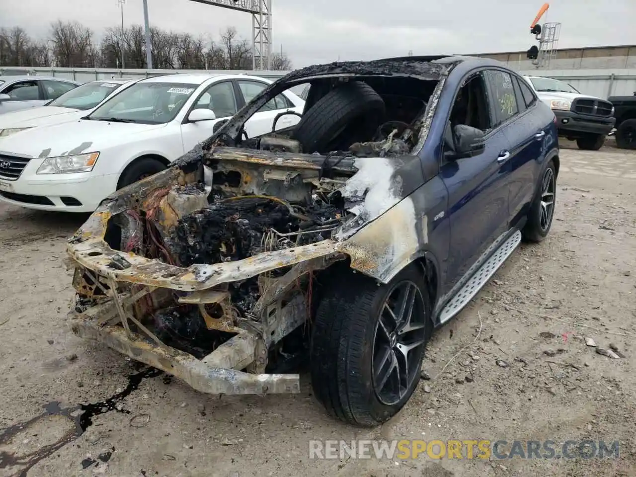 2 Photograph of a damaged car 4JGED6EB8KA154066 MERCEDES-BENZ GLE-CLASS 2019