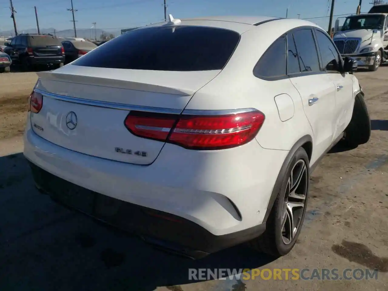 4 Фотография поврежденного автомобиля 4JGED6EB9KA136465 MERCEDES-BENZ GLE-CLASS 2019