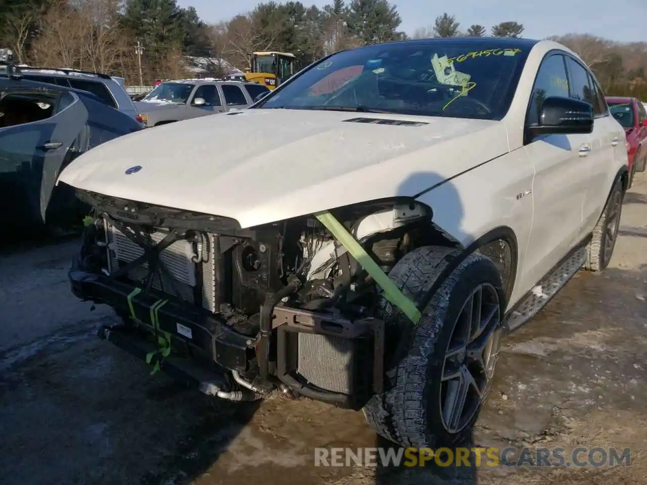 2 Photograph of a damaged car 4JGED7FB3KA142198 MERCEDES-BENZ GLE-CLASS 2019