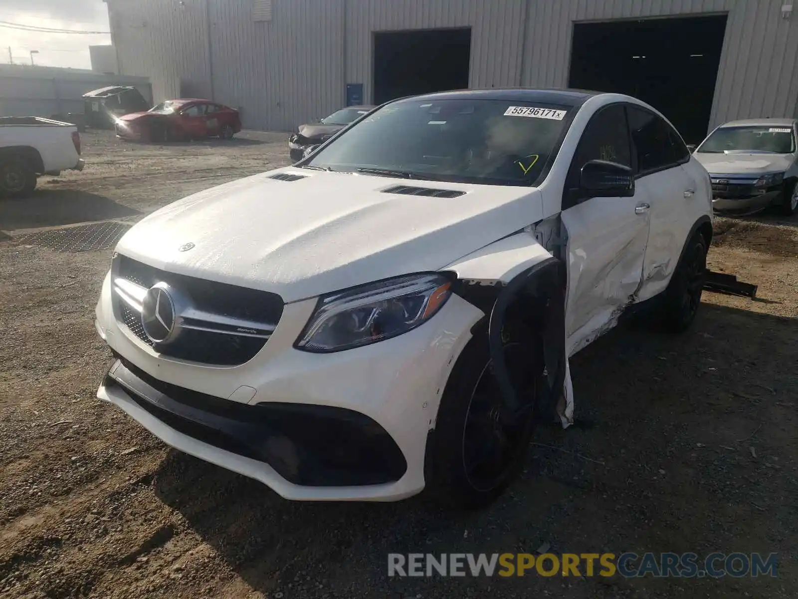 2 Photograph of a damaged car 4JGED7FB4KA128553 MERCEDES-BENZ GLE-CLASS 2019