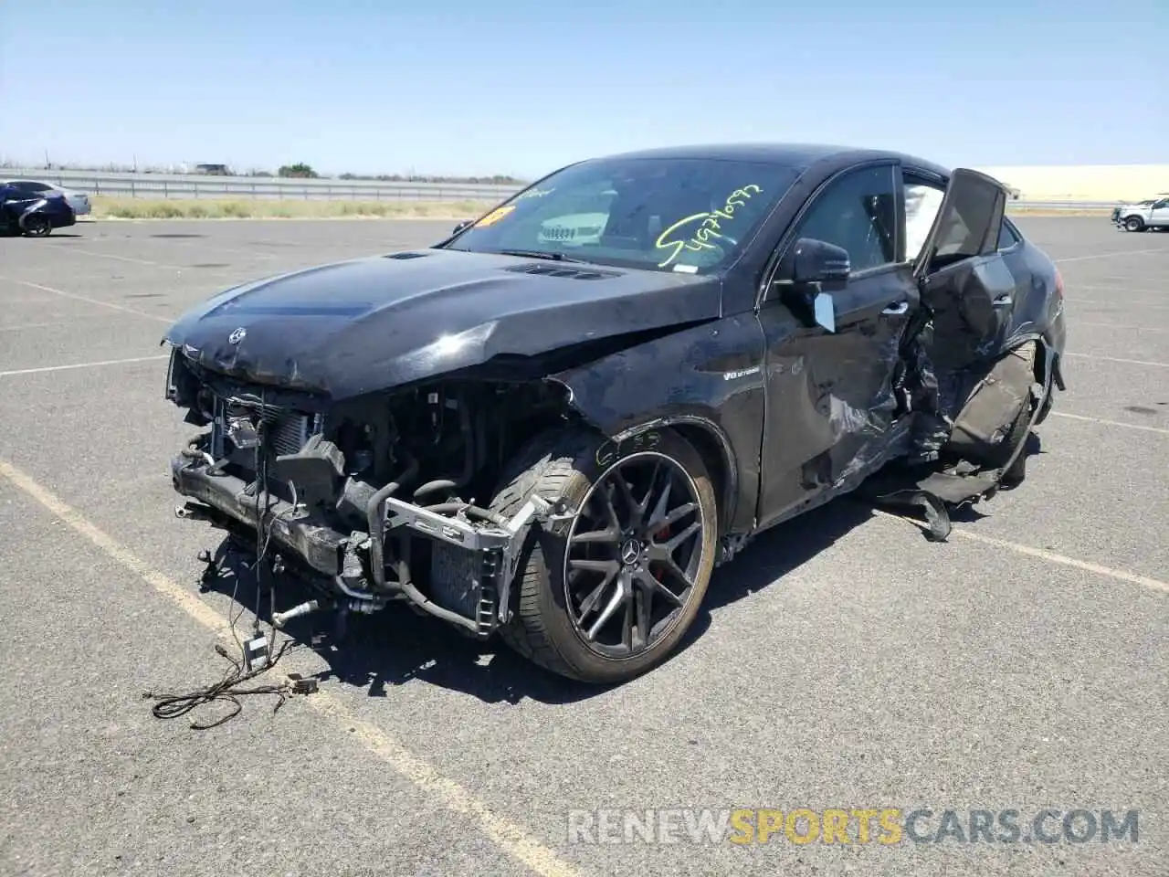 2 Photograph of a damaged car 4JGED7FB8KA141743 MERCEDES-BENZ GLE-CLASS 2019