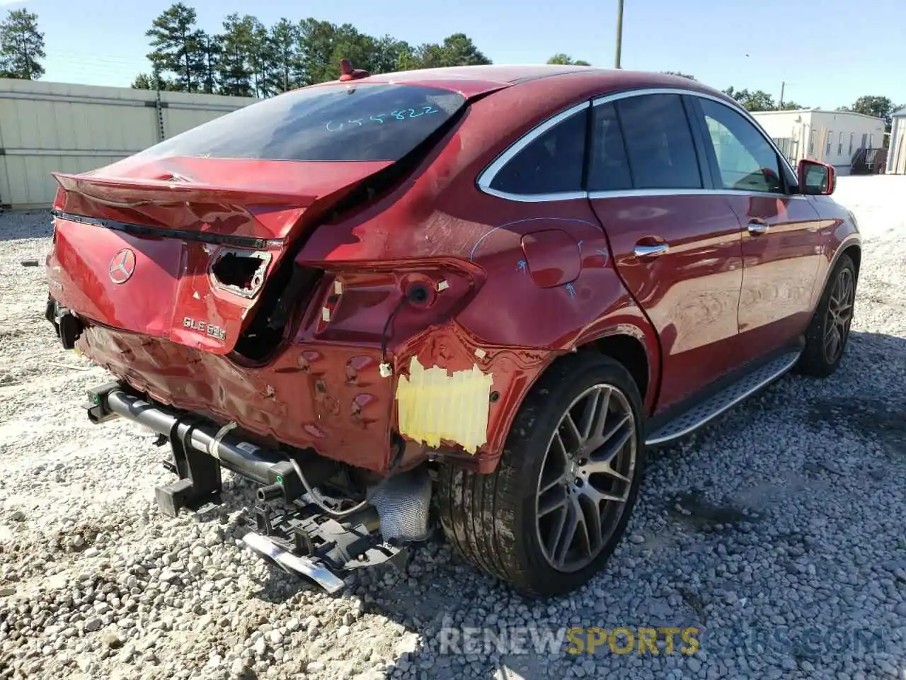 4 Photograph of a damaged car 4JGED7FB8KA143010 MERCEDES-BENZ GLE-CLASS 2019