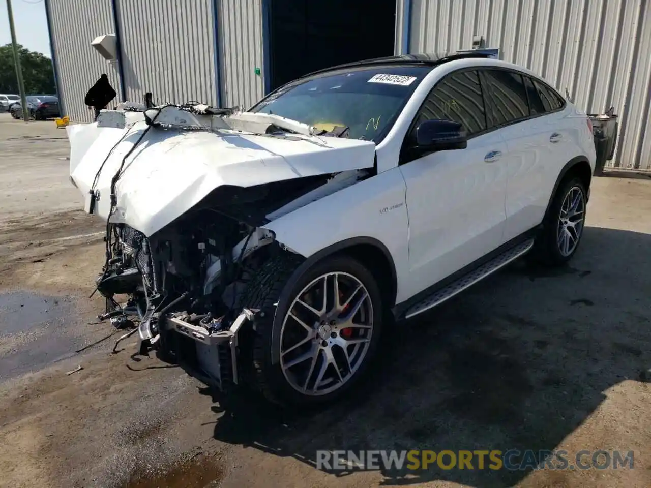 2 Photograph of a damaged car 4JGED7FBXKA141145 MERCEDES-BENZ GLE-CLASS 2019