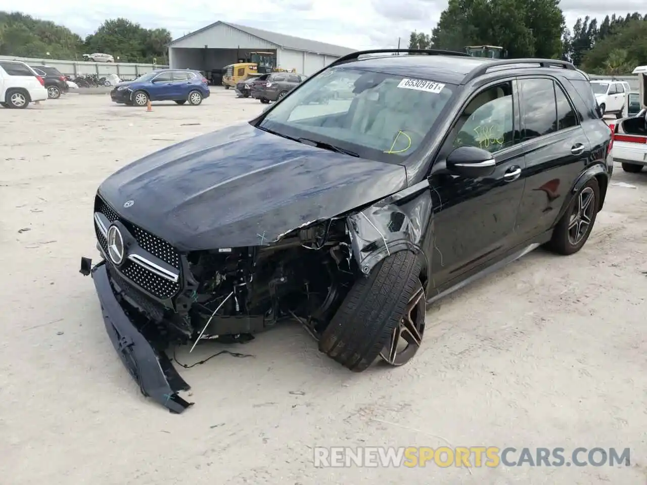 2 Photograph of a damaged car 4JGFB4JB1LA244875 MERCEDES-BENZ GLE-CLASS 2020