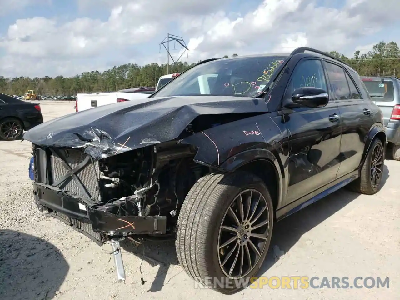 2 Photograph of a damaged car 4JGFB4JB2LA120436 MERCEDES-BENZ GLE-CLASS 2020