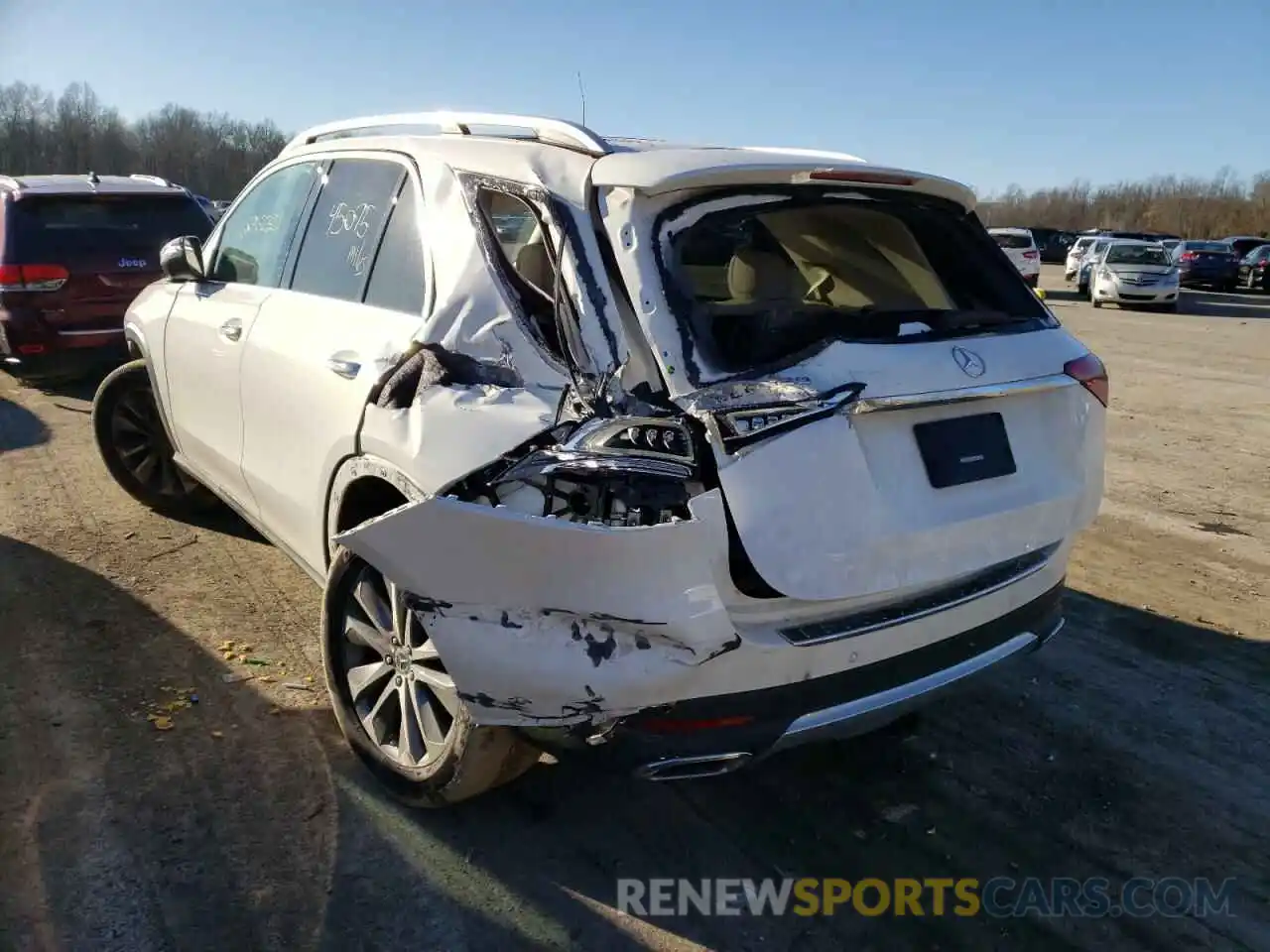 3 Photograph of a damaged car 4JGFB4JB2LA202344 MERCEDES-BENZ GLE-CLASS 2020