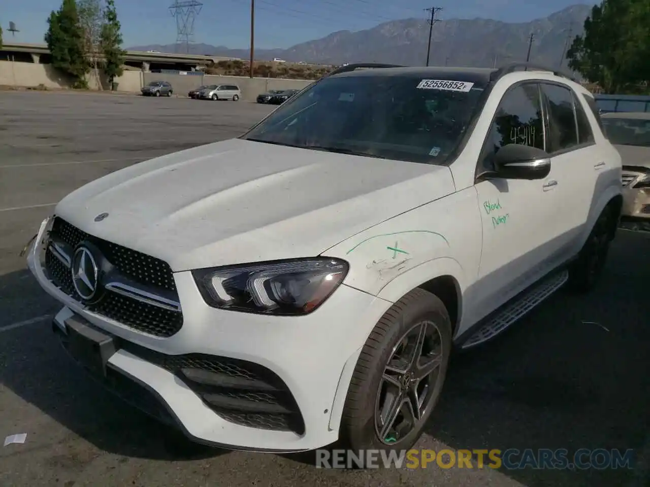 2 Photograph of a damaged car 4JGFB4JB3LA243484 MERCEDES-BENZ GLE-CLASS 2020