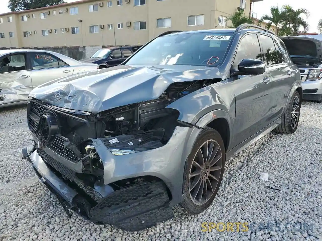 2 Photograph of a damaged car 4JGFB4JB5LA196801 MERCEDES-BENZ GLE-CLASS 2020