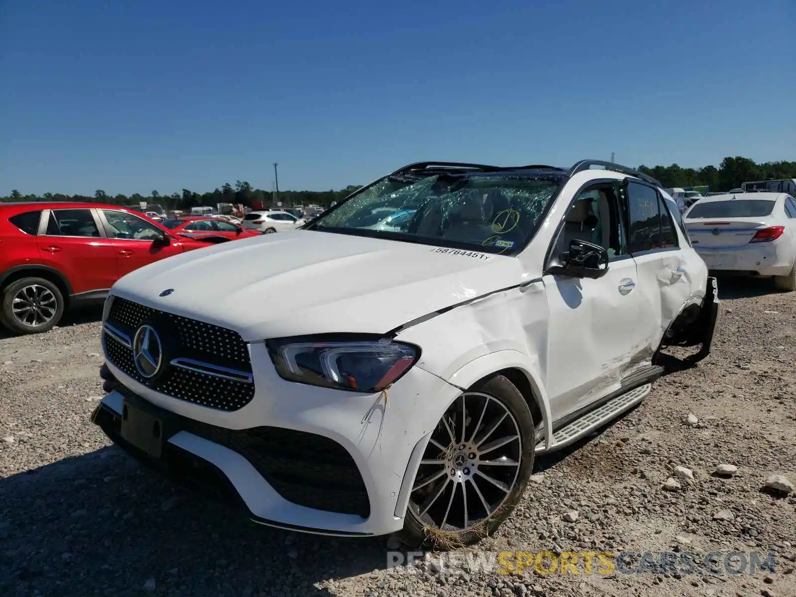 2 Photograph of a damaged car 4JGFB4JB7LA183063 MERCEDES-BENZ GLE-CLASS 2020