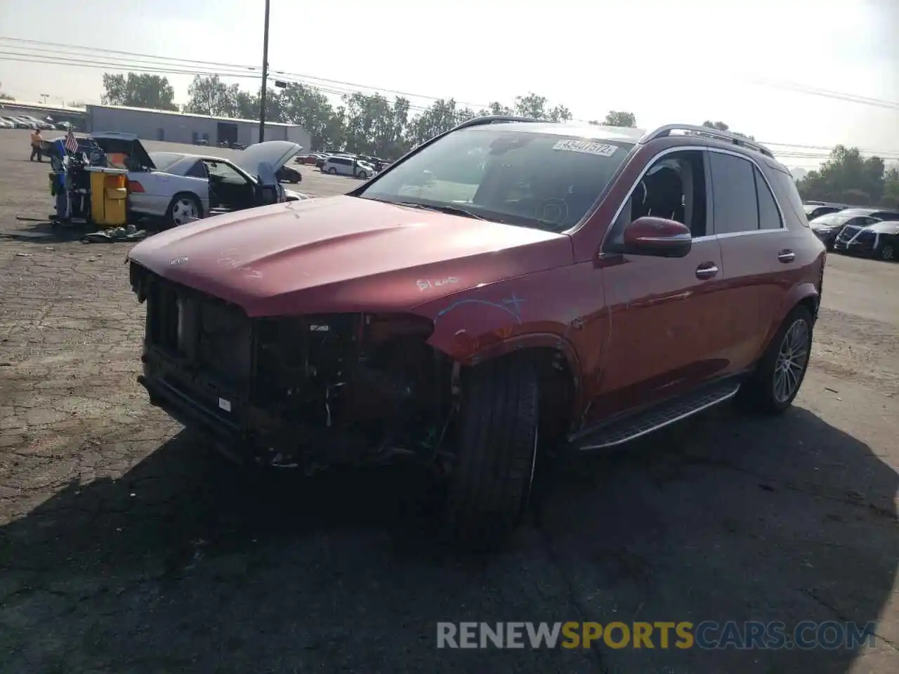 2 Photograph of a damaged car 4JGFB4JB7LA238773 MERCEDES-BENZ GLE-CLASS 2020