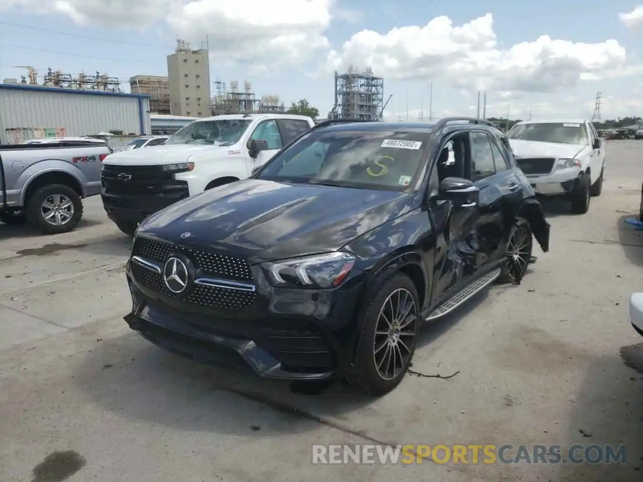 2 Photograph of a damaged car 4JGFB4JBXLA117459 MERCEDES-BENZ GLE-CLASS 2020