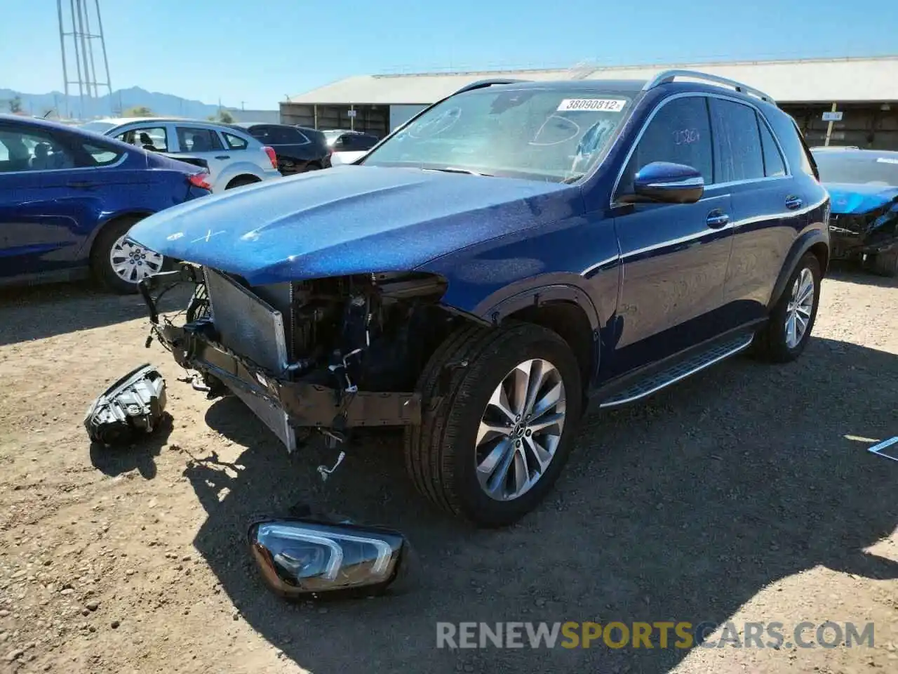 2 Photograph of a damaged car 4JGFB4JBXLA133189 MERCEDES-BENZ GLE-CLASS 2020