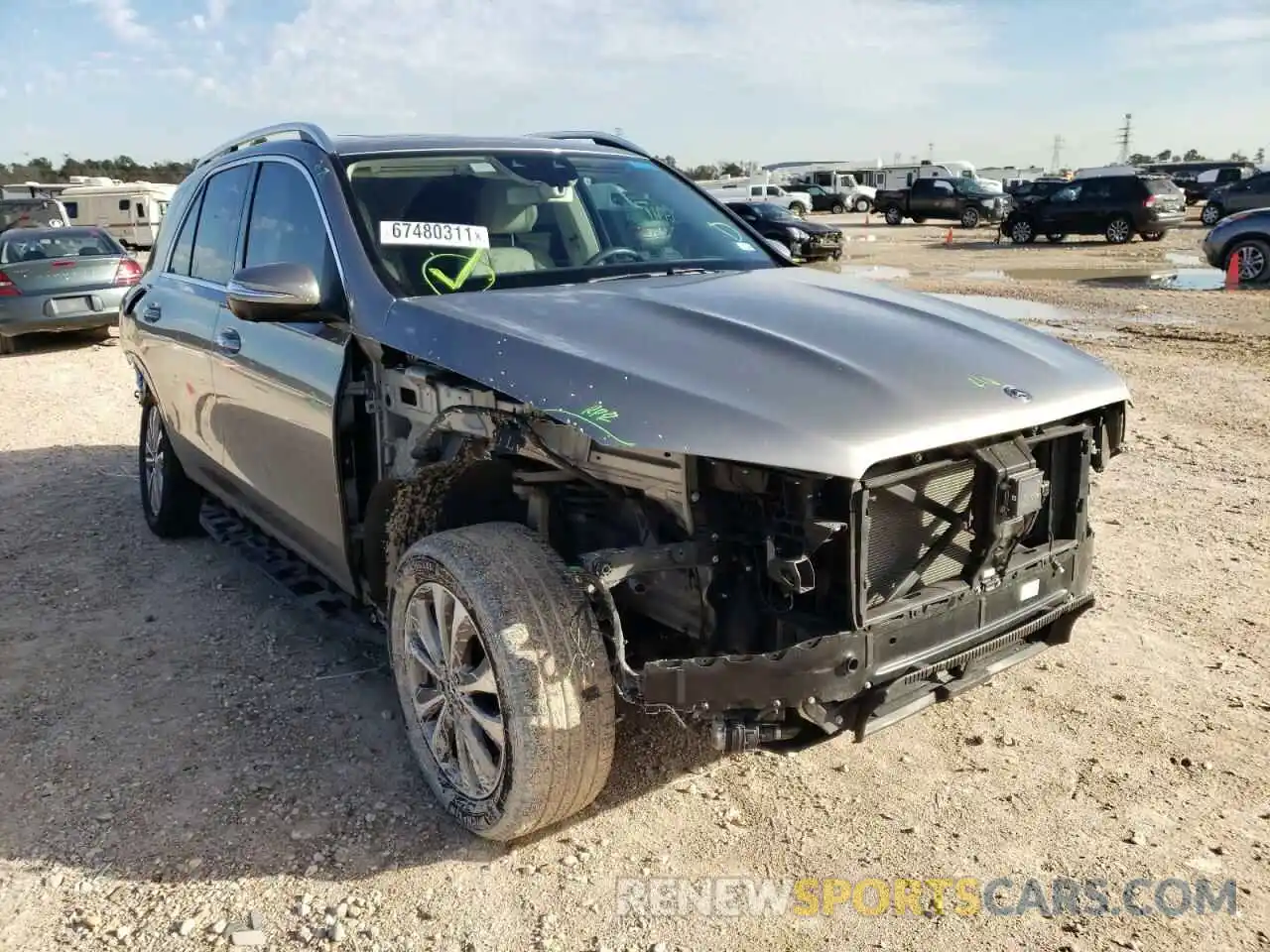 1 Photograph of a damaged car 4JGFB4JBXLA135993 MERCEDES-BENZ GLE-CLASS 2020