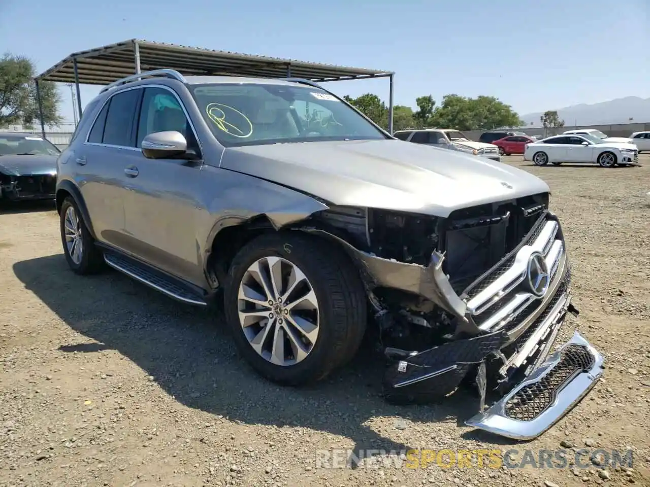 1 Photograph of a damaged car 4JGFB4JE1LA121796 MERCEDES-BENZ GLE-CLASS 2020