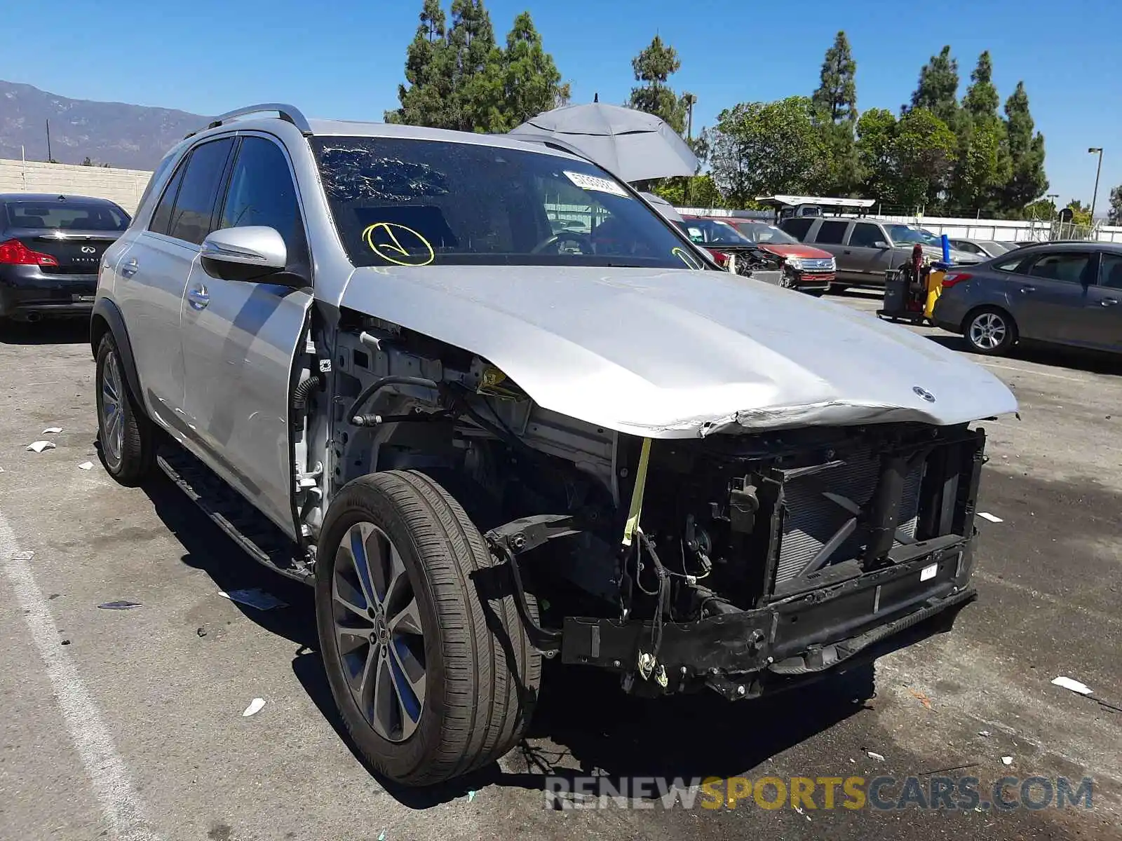 1 Photograph of a damaged car 4JGFB4JE2LA160834 MERCEDES-BENZ GLE-CLASS 2020