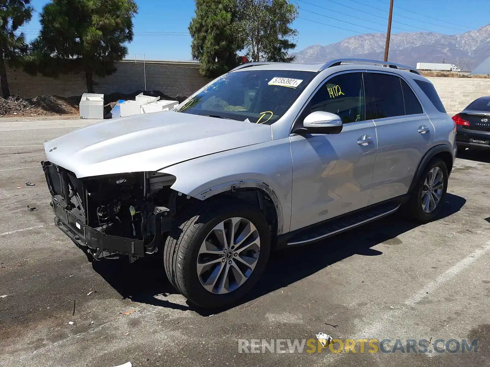 2 Photograph of a damaged car 4JGFB4JE2LA160834 MERCEDES-BENZ GLE-CLASS 2020