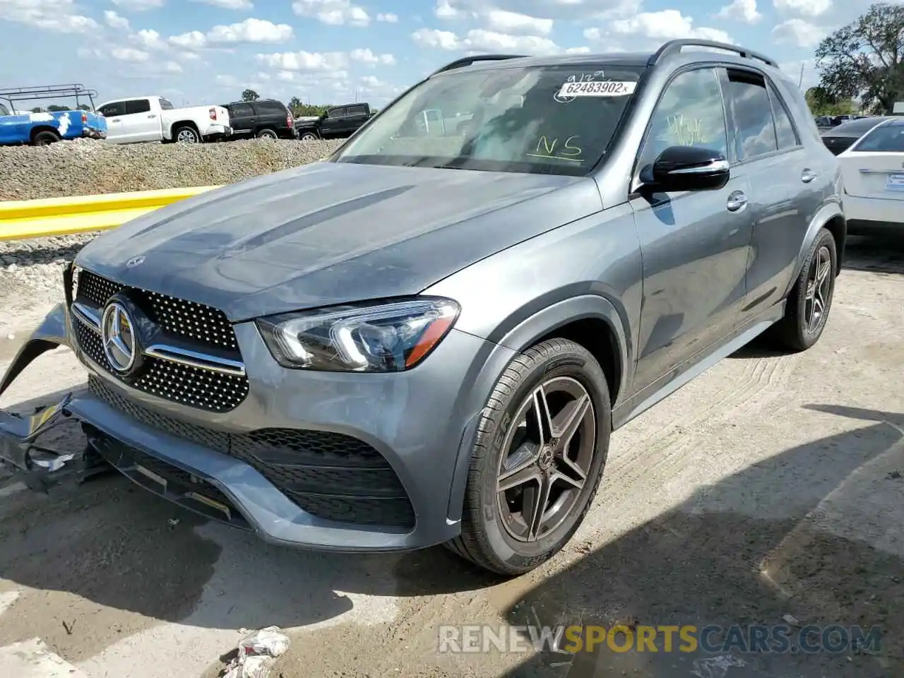 2 Photograph of a damaged car 4JGFB4KB0LA008331 MERCEDES-BENZ GLE-CLASS 2020