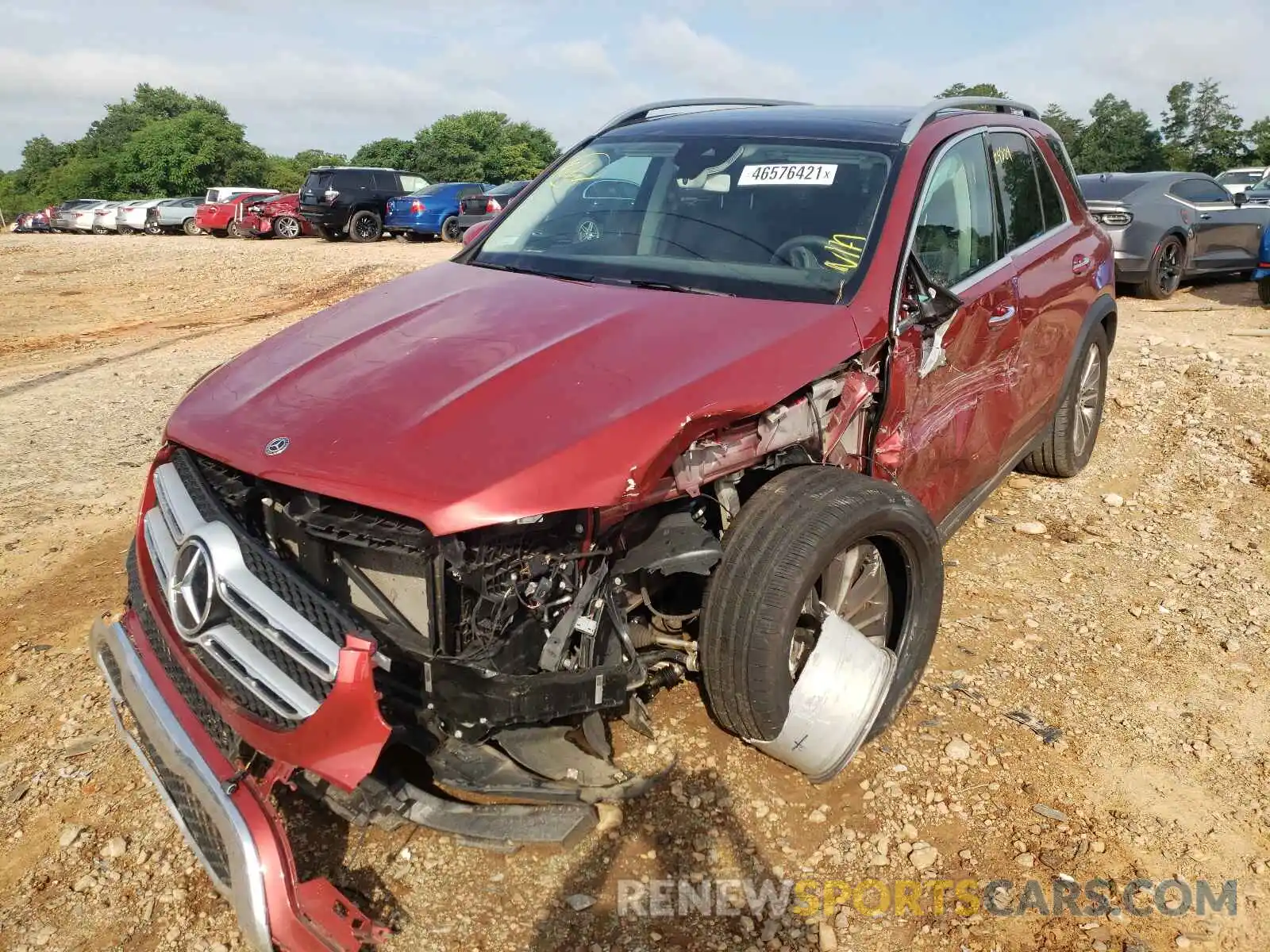 2 Photograph of a damaged car 4JGFB4KB0LA050384 MERCEDES-BENZ GLE-CLASS 2020