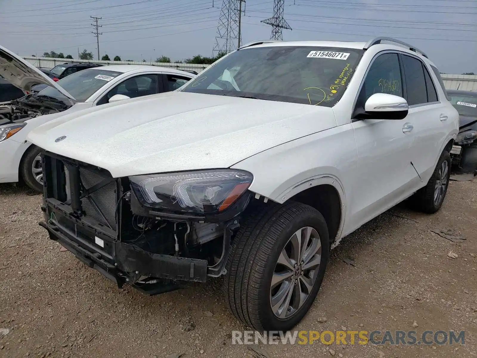 2 Photograph of a damaged car 4JGFB4KB1LA053360 MERCEDES-BENZ GLE-CLASS 2020