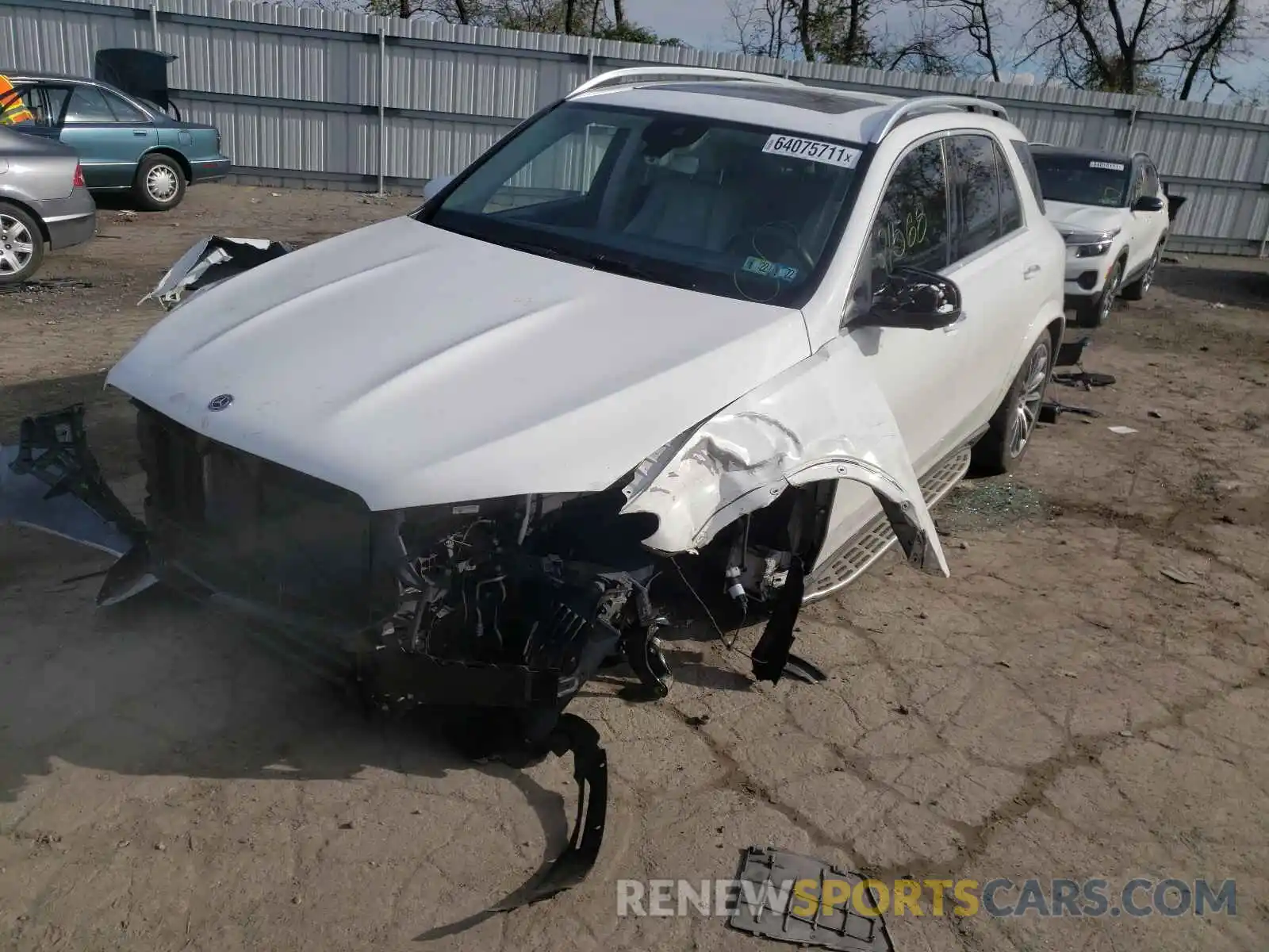 2 Photograph of a damaged car 4JGFB4KB1LA142944 MERCEDES-BENZ GLE-CLASS 2020