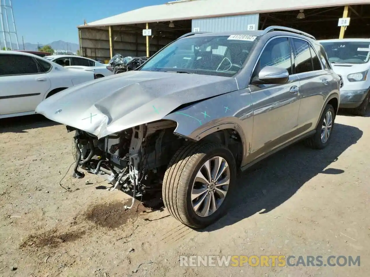 2 Photograph of a damaged car 4JGFB4KB2LA012848 MERCEDES-BENZ GLE-CLASS 2020