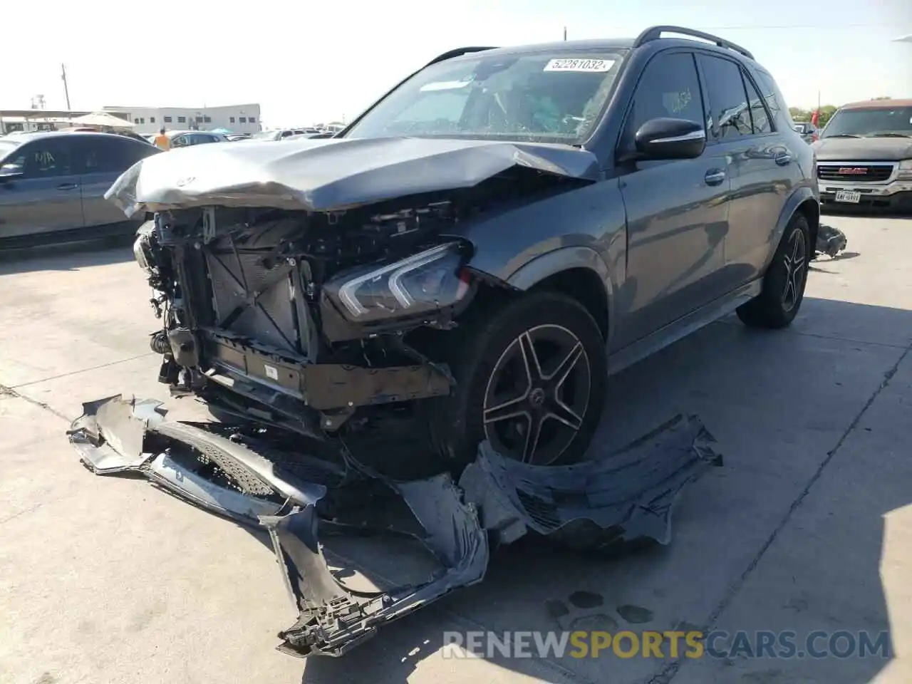 2 Photograph of a damaged car 4JGFB4KB3LA008355 MERCEDES-BENZ GLE-CLASS 2020