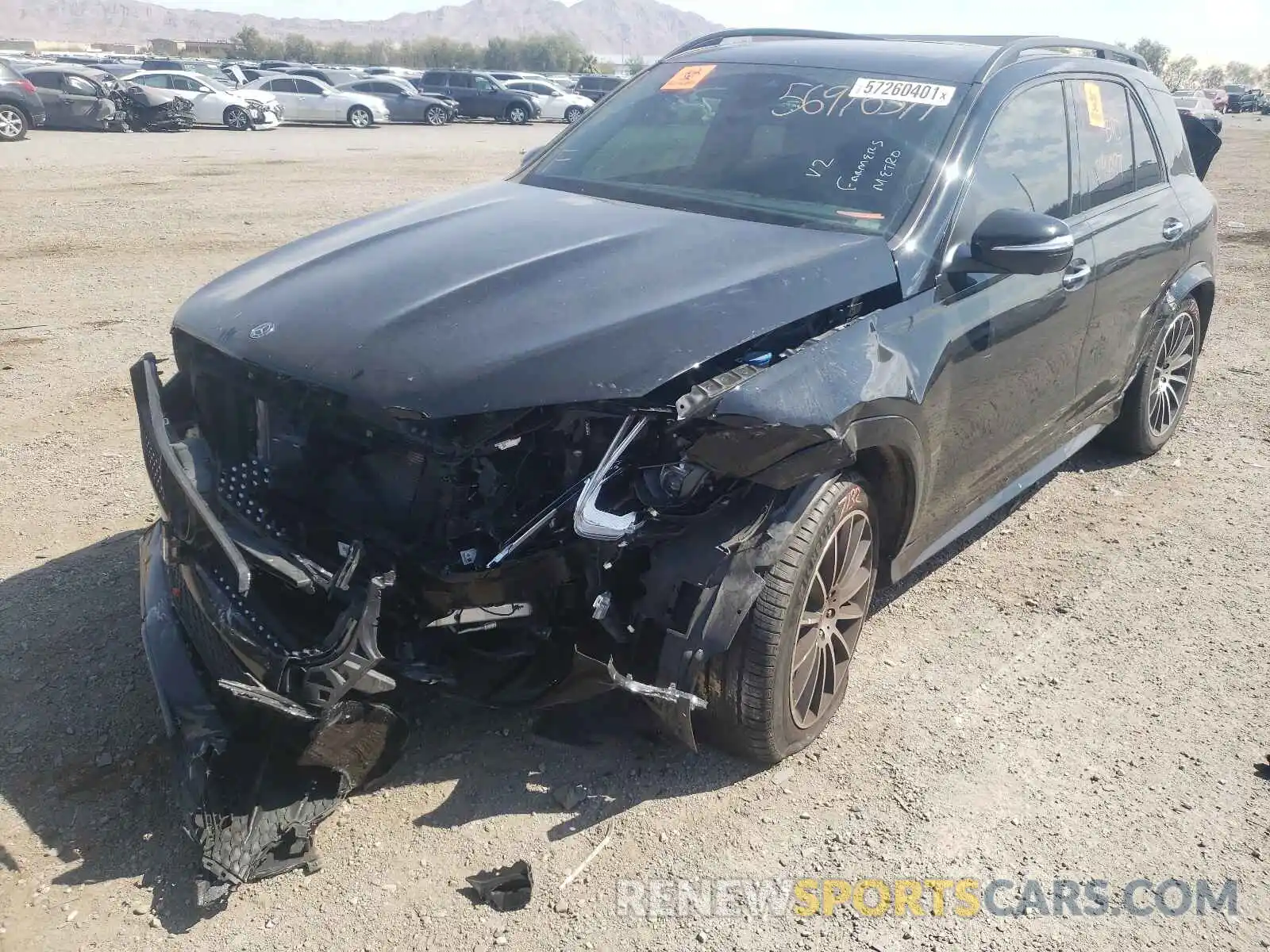 2 Photograph of a damaged car 4JGFB4KB3LA044837 MERCEDES-BENZ GLE-CLASS 2020