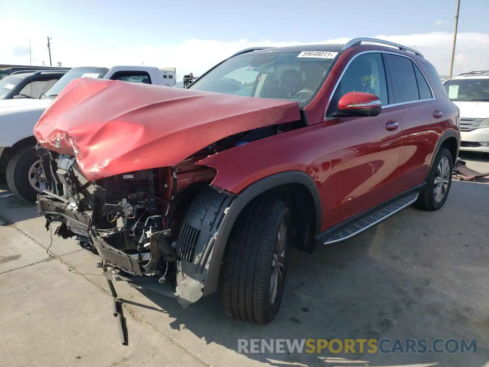 2 Photograph of a damaged car 4JGFB4KB3LA212573 MERCEDES-BENZ GLE-CLASS 2020