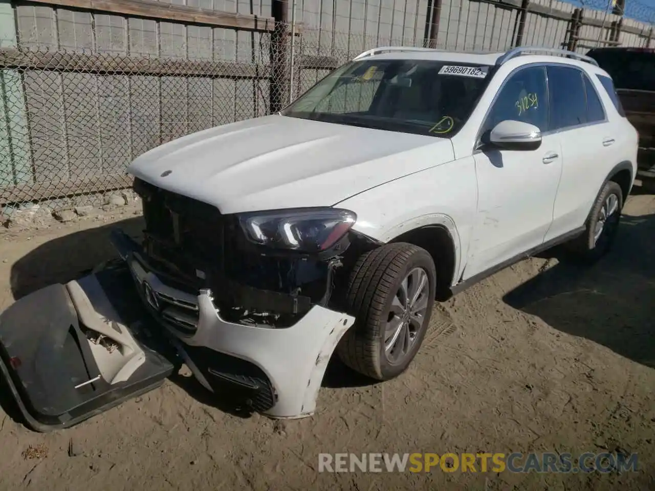 2 Photograph of a damaged car 4JGFB4KB4LA013127 MERCEDES-BENZ GLE-CLASS 2020