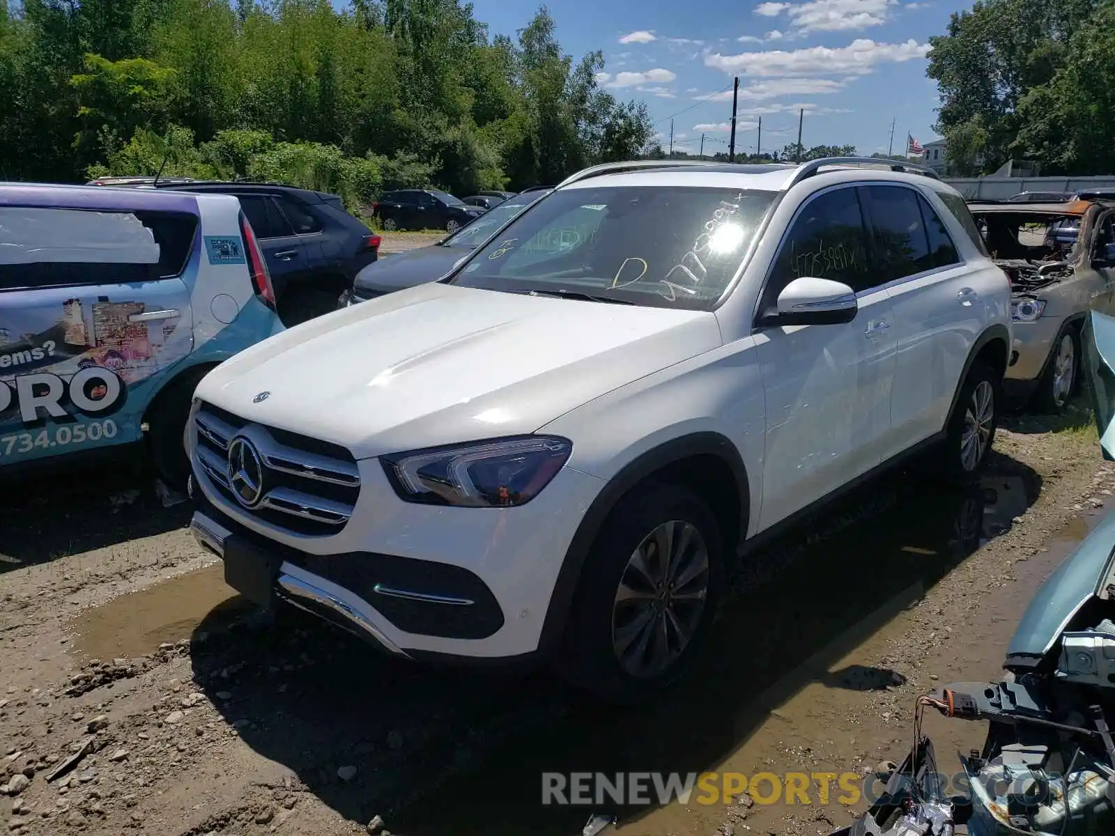 2 Photograph of a damaged car 4JGFB4KB4LA052302 MERCEDES-BENZ GLE-CLASS 2020