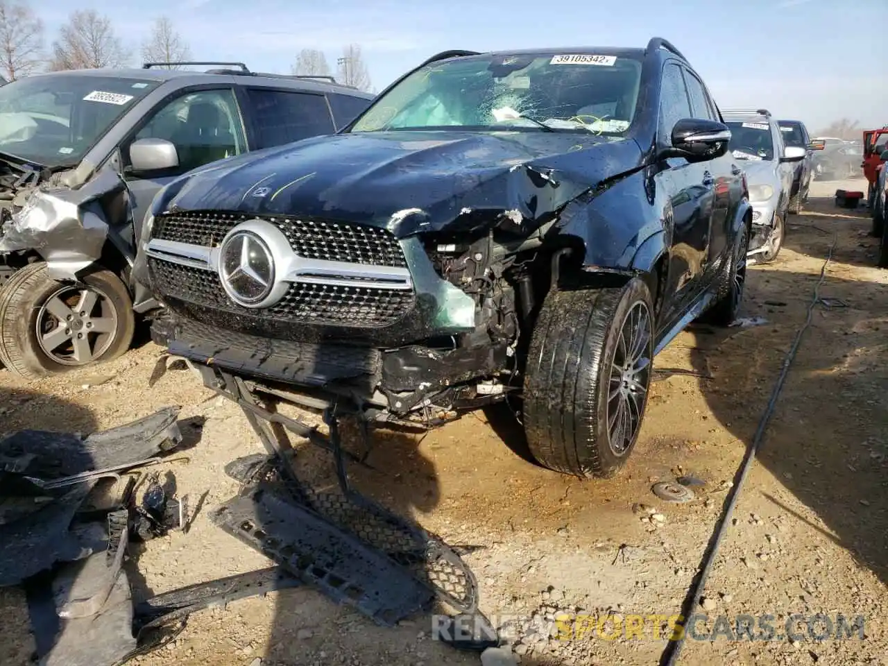 2 Photograph of a damaged car 4JGFB4KB9LA148796 MERCEDES-BENZ GLE-CLASS 2020