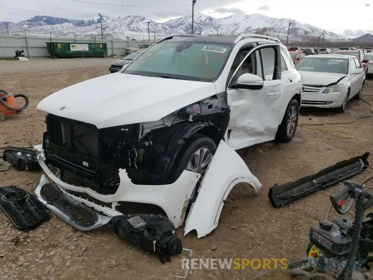 2 Photograph of a damaged car 4JGFB4KEXLA084987 MERCEDES-BENZ GLE-CLASS 2020