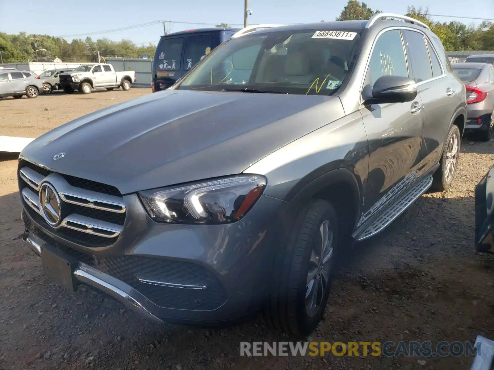 2 Photograph of a damaged car 4JGFB5KB2LA266453 MERCEDES-BENZ GLE-CLASS 2020