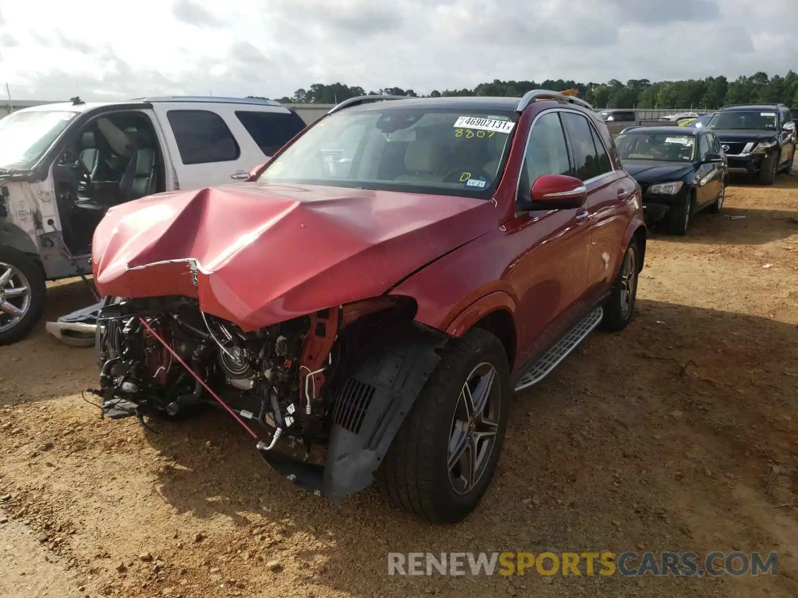 2 Photograph of a damaged car 4JGFB5KE0LA168807 MERCEDES-BENZ GLE-CLASS 2020