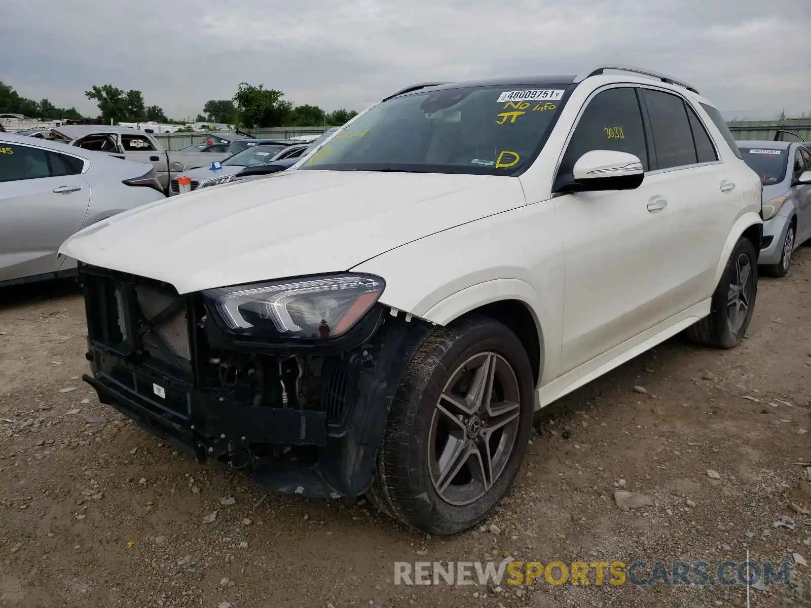 2 Photograph of a damaged car 4JGFB5KE9LA021661 MERCEDES-BENZ GLE-CLASS 2020