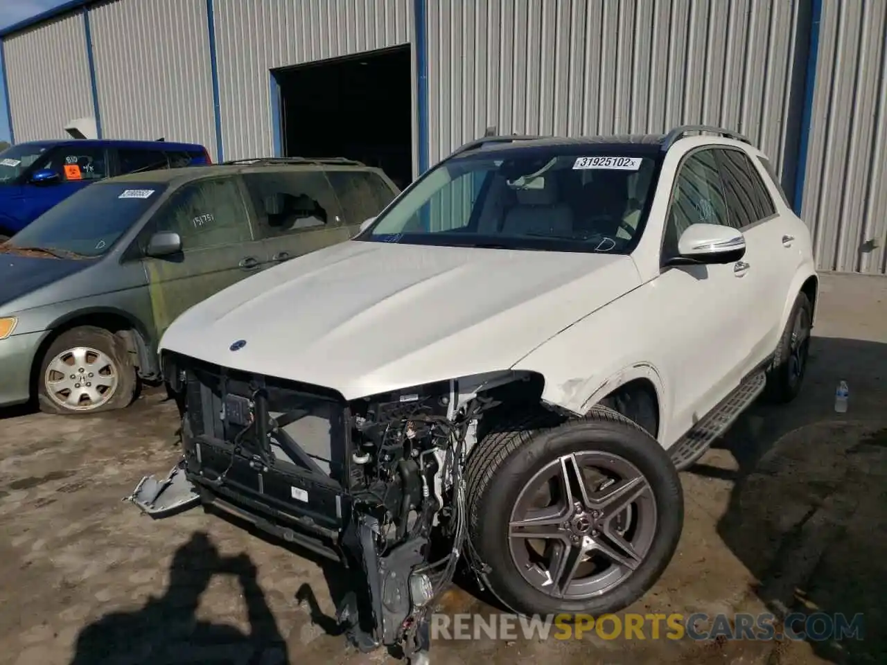 2 Photograph of a damaged car 4JGFB5KE9LA036659 MERCEDES-BENZ GLE-CLASS 2020